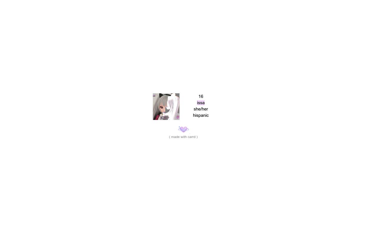 Carrd profile picture for @issa